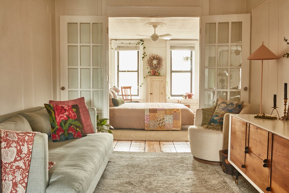 Brooklyn apartment tour railroad Cyrus Ferguson and Brooke brazer